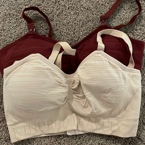 Kindred Bravely Sublime Hands Free Nursing and Pumping Bra in Beige and Marrón